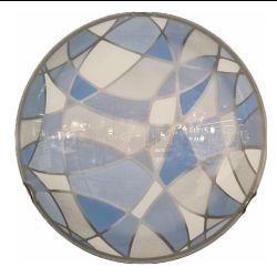 PLAFONIERA MOSAICO AZZURRO DIAM. 50 PAN5