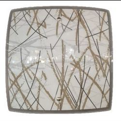 PLAFONIERA TRATTO BIANCO/TORTORA 30X30 PAN5