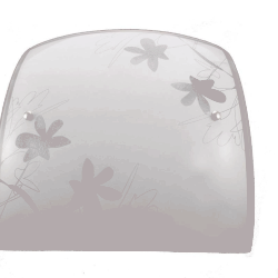 PLAFONIERA MOD. MELODY 30X30 BIANCA PAN3