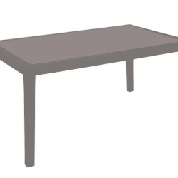 TAVOLINO DA EST. RETT. JOKER 138X78 MOKA