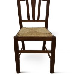 SEDIA SILVANA NOCE FOND. PAGLIA SED590T