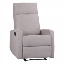 POLTRONA RELAX CON RECLINER MANUALE SAMOA GRIGIO