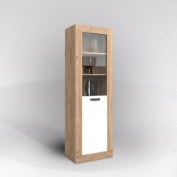 LIBRERIA SILENE ART 16110 ROVERE NAT 1A BIANCO OP. LIB1611