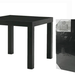 TAVOLINO LEGNO 45X45X45CM NERO