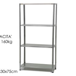 SCAFFALE 4 RIP. 30X75H145