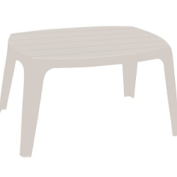 TAVOLINO DA EST. MIS: 76X49X43H KAI BIANCO KAI100BI