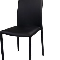 SEDIA GINEVRA PVC NERO ART. 697303