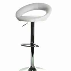 SGABELLO GAS ROUND H.76/97 BIANCO ART. 697310