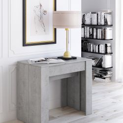 TAVOLO CONSOLLE ALLUNGABILE COLOR BETON 90X51CM TVL118