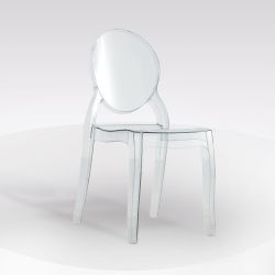 SEDIA ELENA POLICARB. TRASPARENTE SED243