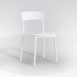 SEDIA IOLE POLIPROP. BIANCO SED245