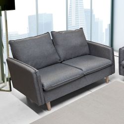 DIVANO 2 POSTI DARIO TESSUTO GRIGIO DIV8232