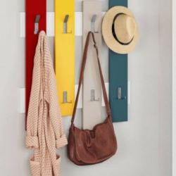 ATTACCAPANNI MURO WAVE MULTICOLOR 8 GANCI