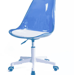 SEDIA UFFICIO SCHIEN. POLIPR. TRASP. BLU TE-02839565