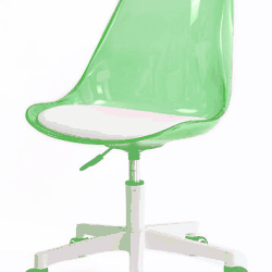 SEDIA UFFICIO SCHIEN. TRASP. VERDE LFNC06 GREEN TE-02839567