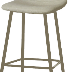 SGABELLO FISSO TESSUTO BEIGE ART 686851 MIS. 43x40H103