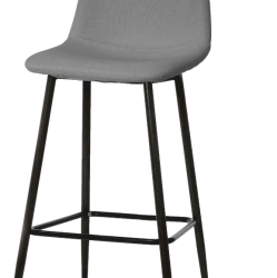 SGABELLO FISSO TESSUTO GRIGIO ART. 686850 MIS 43x40H103