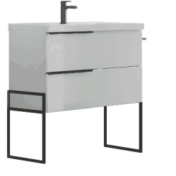 COMP. BAGNO FEBE2 CM 80 BIANC LUC FEBE280BILU C/SPECC FL80 FARETTO 01