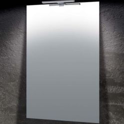 SPECCHIO LUCE 70X90 A FILO CON LAMPADA