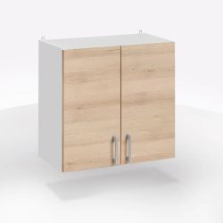 PENSILE 2 ANTE ECO CM 60X32 H.60 BIANCO E ROVERE ARTISAN PE6