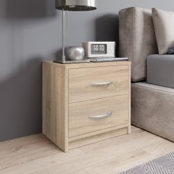 COMODINO 2 CASSETTI ROVERE SONOMA 38633662 L.39 P.28 H.39