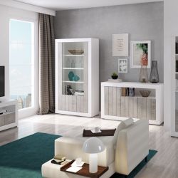 Sala moderna Reven bianco cemento