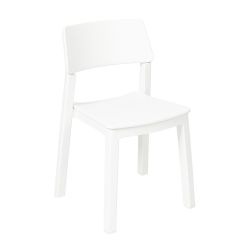 Sedia in resina Italia Bistrot bianca