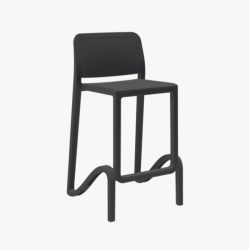 SGABELLO GIANO DA H.65 NERO