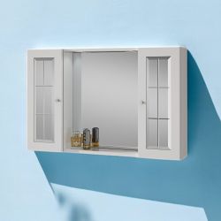 Specchio bagno Tiziana 2 ante luci led