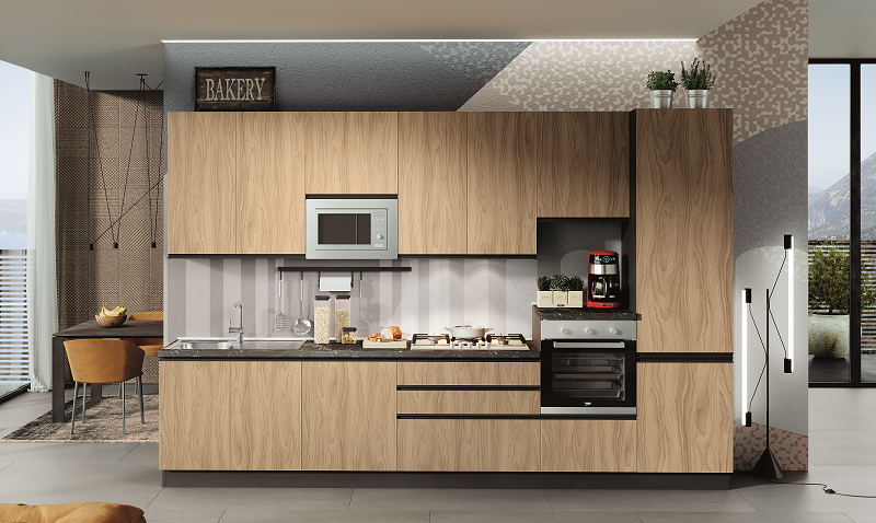 Cucina componibile Era maniglia gola