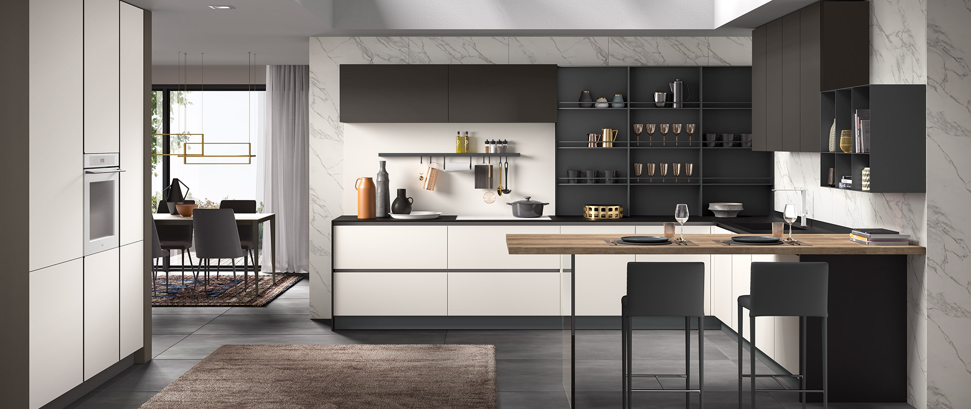 Cucina componibile moderna Stratos