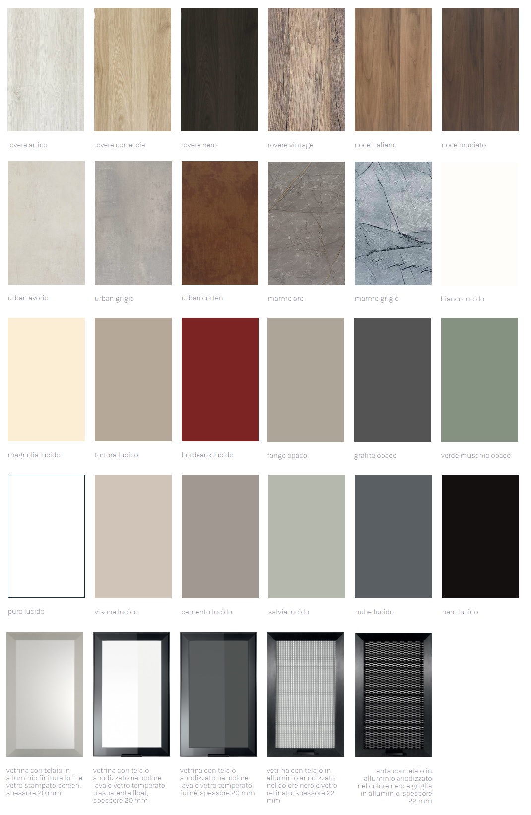 Finiture cucina componibile Pop