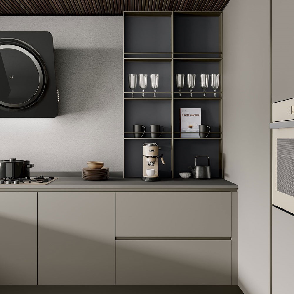 Particolare cucina componibile moderna Stratos